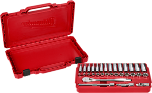 3/8" Drive 32pc Ratchet & Socket Set - Metric