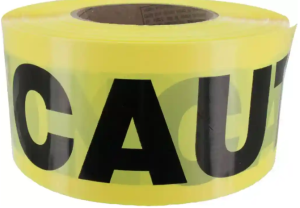 3" X 1000' Yellow Barricade Tape "Caution"