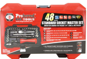 1/4" Drive 48 PC SAE & Metric Proferred Socket Master Set