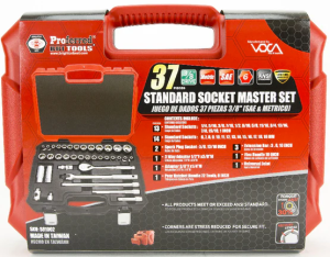 3/8" Drive 37 PC SAE & Metric Proferred Socket Master Set